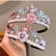 Girls Frozen Hairband Children Aisha Crown Girls Performance Dress-Up Cullomi Melody Crown Headwear