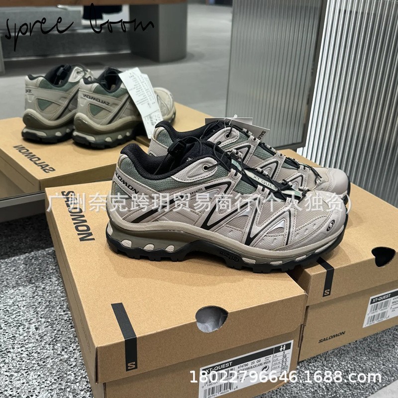 Salomon萨洛蒙XT-QUEST运动休闲鞋户外 潮鞋中性百搭摩卡棕登山鞋