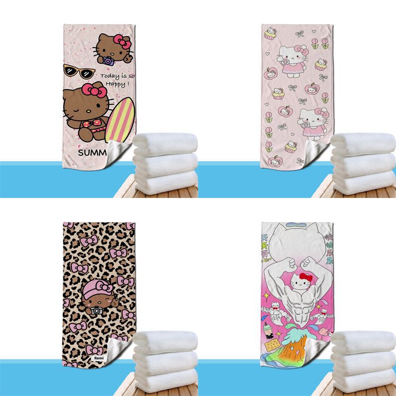 New Cute Stylish Hellokitt Series Portable Running Sports Swimming Gym Absorbent Towel New Cute Stylish Hellokitt Series Portable Running Sports Swimming Gym Absorbent Towel