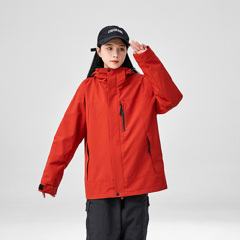 Luotuo ropa de asalto al aire libre para mujeres a prueba de salpicaduras 3 - en - 1 desmontable montaña ropa de montaña abrigo impermeable a prueba de viento y cálido