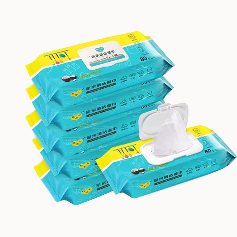 Factory Direct Sales Kitchen Wipes to Remove Oil and Stains, Household Range Hood Cleaning, Powerful Degreasing Wet Wipes to Increase the Size