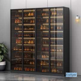 吉妃翔阳台轻奢鞋柜储物柜收纳玄关家用门口大容量玻璃门入户简约