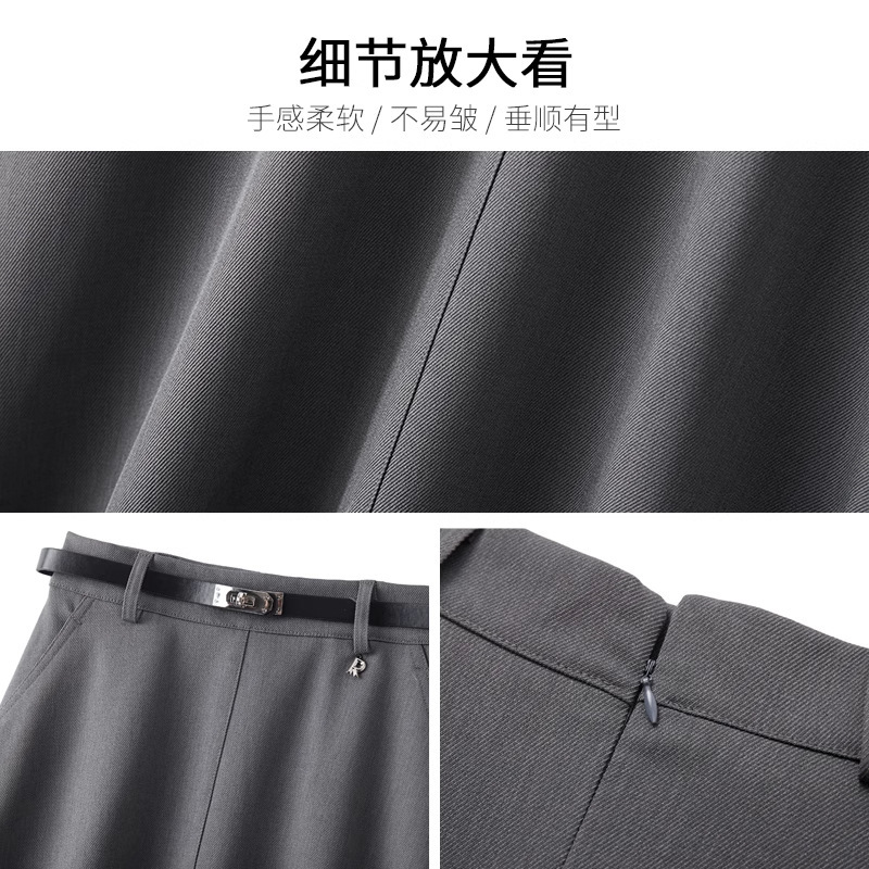 藏青色A字伞裙女秋2025新款今年流行爆款半身裙超好看显瘦百褶裙|undefined