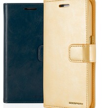 goospery 适用于iphone 12 pro max mini 保护套蓝月磁扣钱包皮套