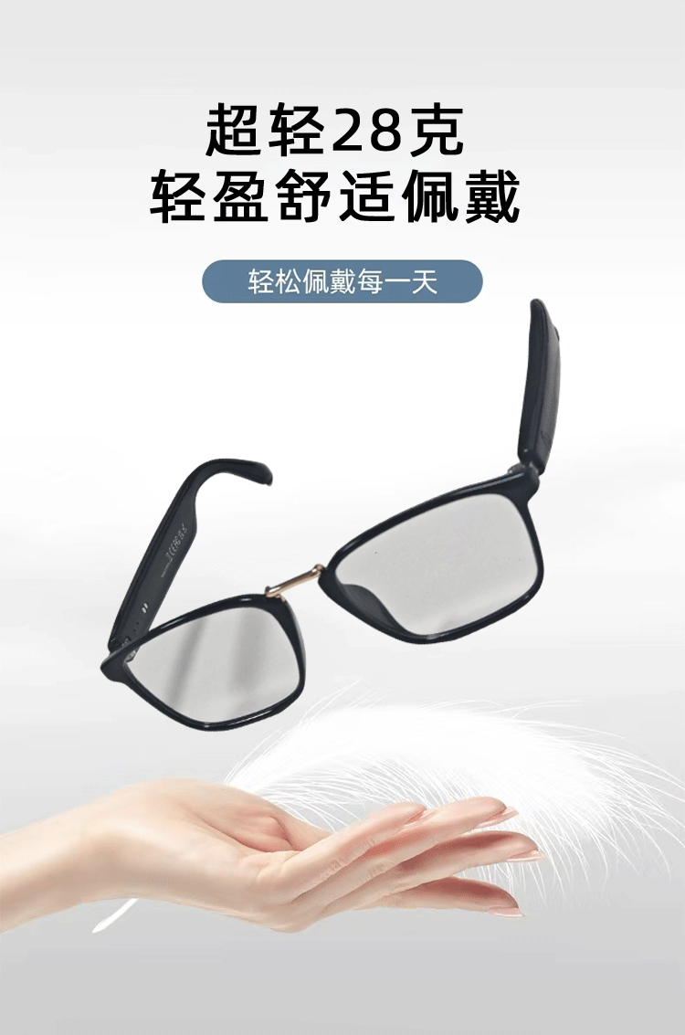 跨境AI智能翻译眼镜GS02变色防紫外线蓝牙磁吸听歌打电话眼镜