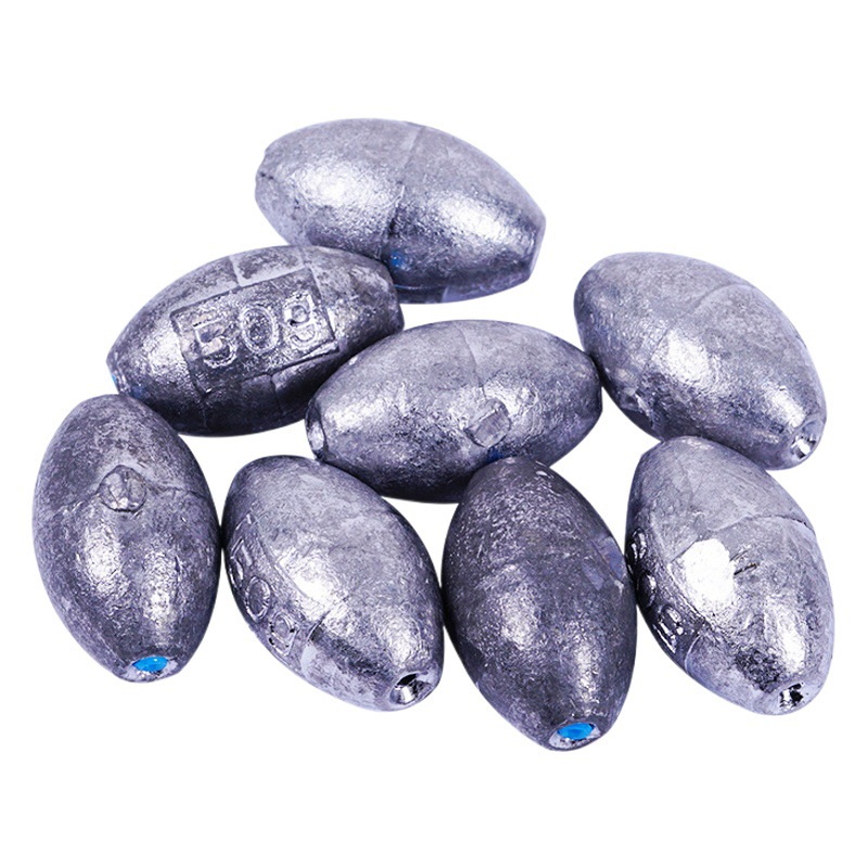 Wholesale heart olive shaped lead pendant groove olive 30 fast lead sea pole pendant fishing pendant fishing gear accessories wholesale