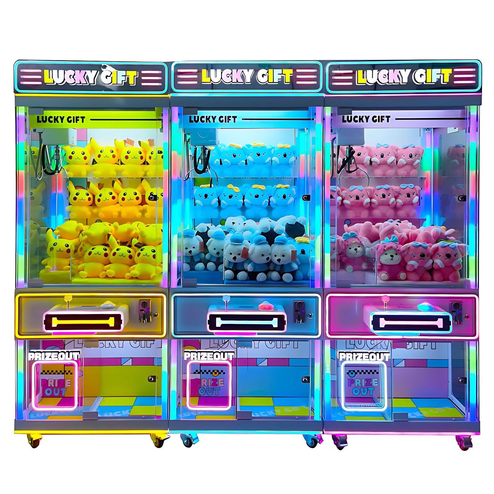 LUCKY 완전 투명 인형뽑기 기계 [선불]