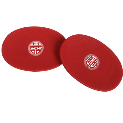 陶瓷中式香皂盒红色定制婚庆用品创意肥皂碟卫浴用品陪嫁礼物皂盒