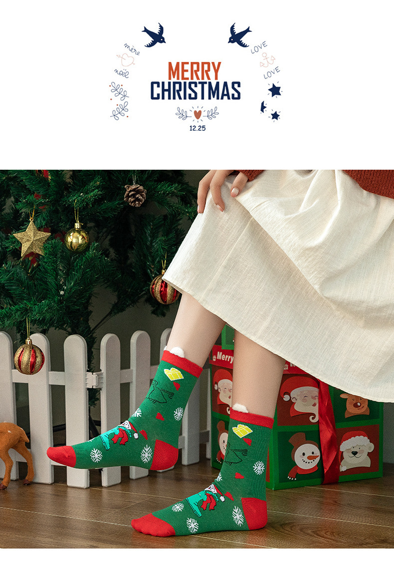 Christmas Elk Socks