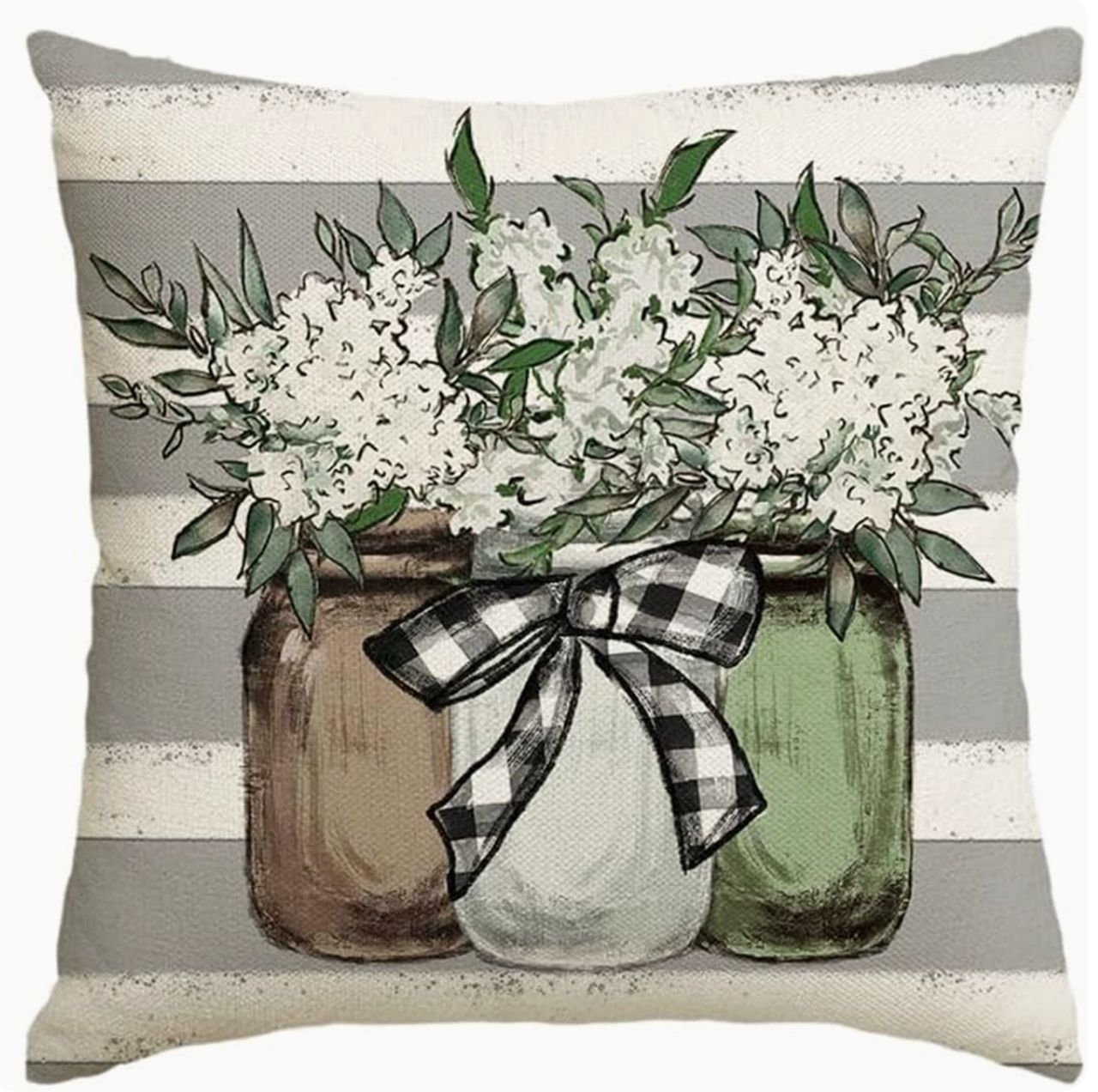 Amazon nuevo huevo de Pascua transfronterizo funda de almohada lino conejo simple funda de almohada cojín de sofá doméstico