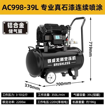 Tiecheng Brushless Air Compressor Spray Exterior Wall Real Stone Paint Oil-Free Silent High-Power Spray Paint Industrial Grade Air Compressor (Hava kompressorları) - spray-real-stone-paint-you-can-bring-1-aluminum-can-998-39l
