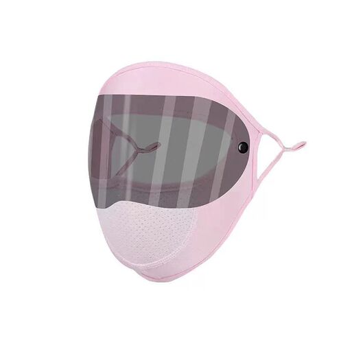 Lens model Dust-proof sun-proof goggles mask Summer thin ice silk anti-UV full face mask Face protection