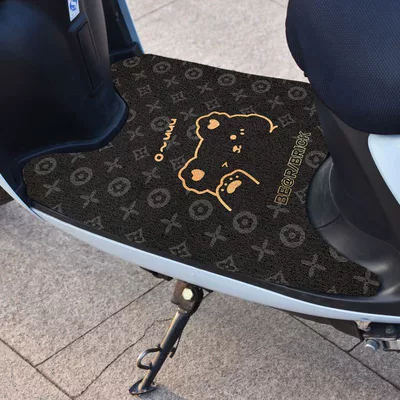 cutting foot pad, Electric vehicle foot mat - 222-fashion-bear-width-50xlength-70cm