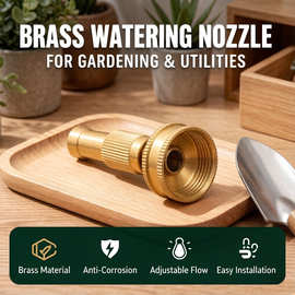 厂家直供全铜直喷水枪头花洒洗车水枪 家用浇花汽车铜水枪头喷头