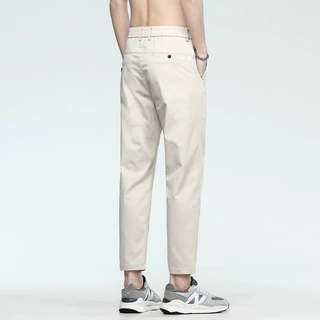 品质西裤男休闲九分裤男士薄款直筒韩版弹力夏季小脚修身潮流百搭