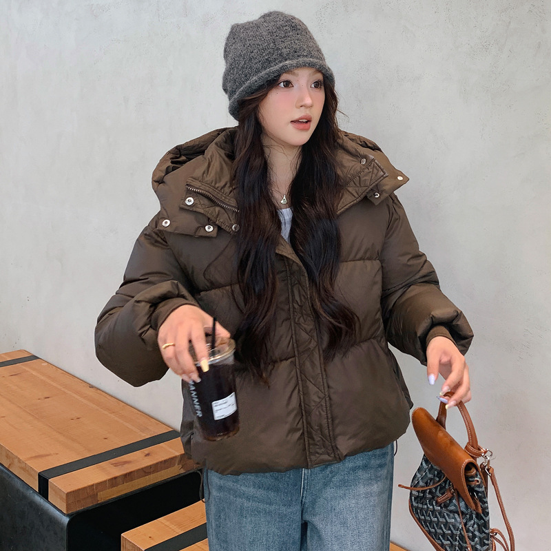 2024 ropa de algodón para mujeres corta nueva ropa de algodón gruesa para estudiantes de estilo coreano chaqueta de algodón de invierno suelta ropa de pan de mujer