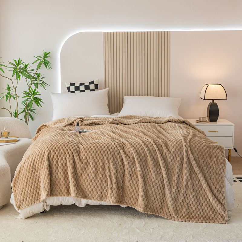 Cubierta de acondicionador de oro acurrucado dormitorio de estudiantes se puede lavar con máquina mantas de mantas de lana mágica de verano cuatro estaciones