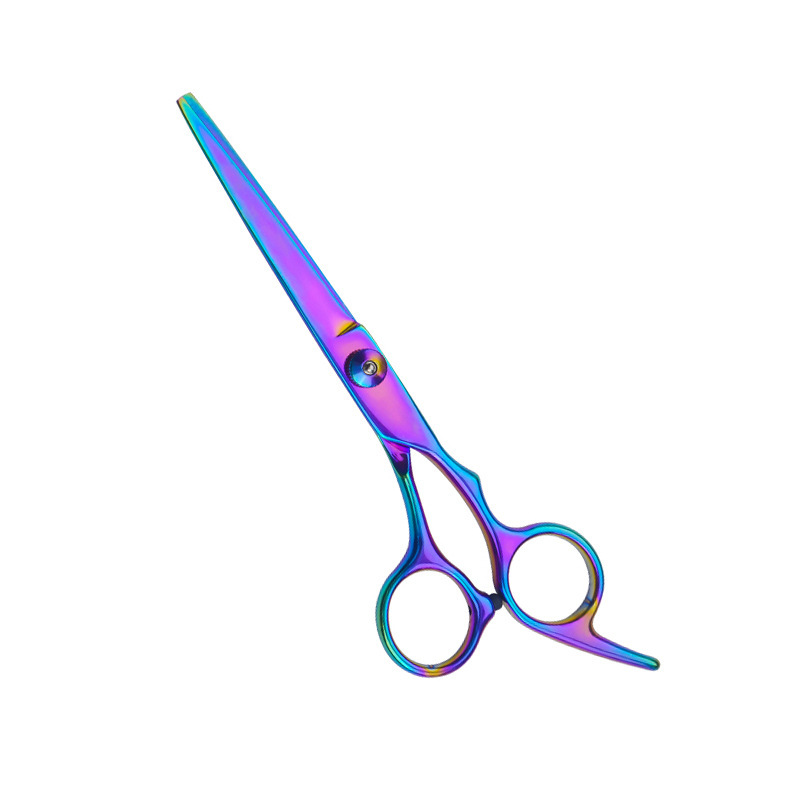 Tijeras para el cabello Tijeras para el cabello Tornillo blanco de 6 pulgadas Tijeras planas Tijeras para dientes Niños adultos para el hogar Tijeras para el cabello