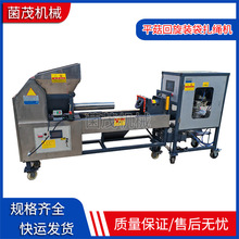 全自动香菇菌棒装袋机平菇智能回旋变频装袋扎绳机平菇自动绑口机