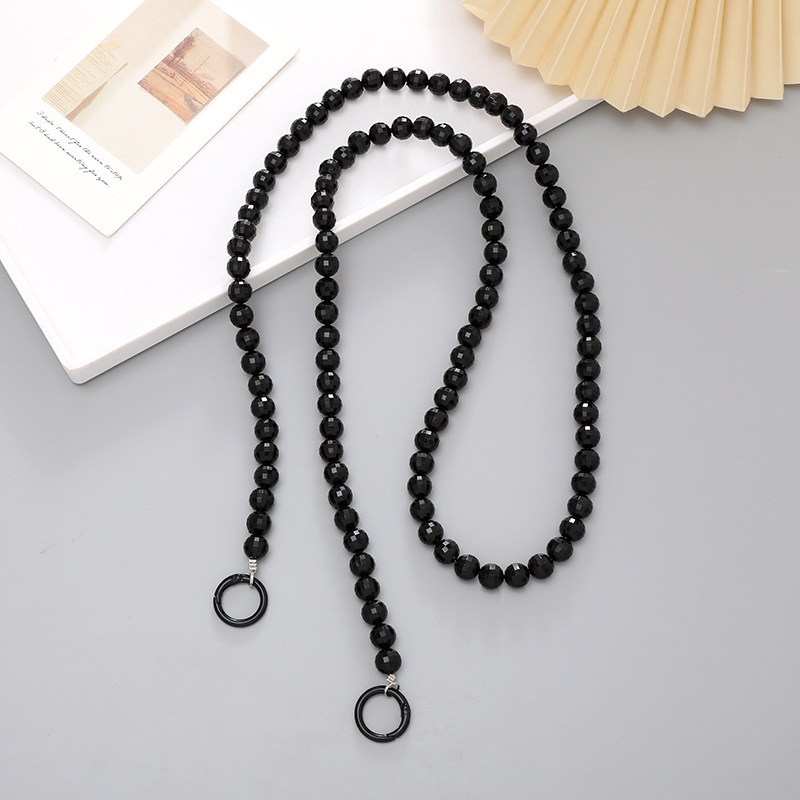 Nuevo acrílico cuentas teléfono móvil cadena perla crossbody Correa cadena teléfono móvil caso colgante regalo para las mujeres