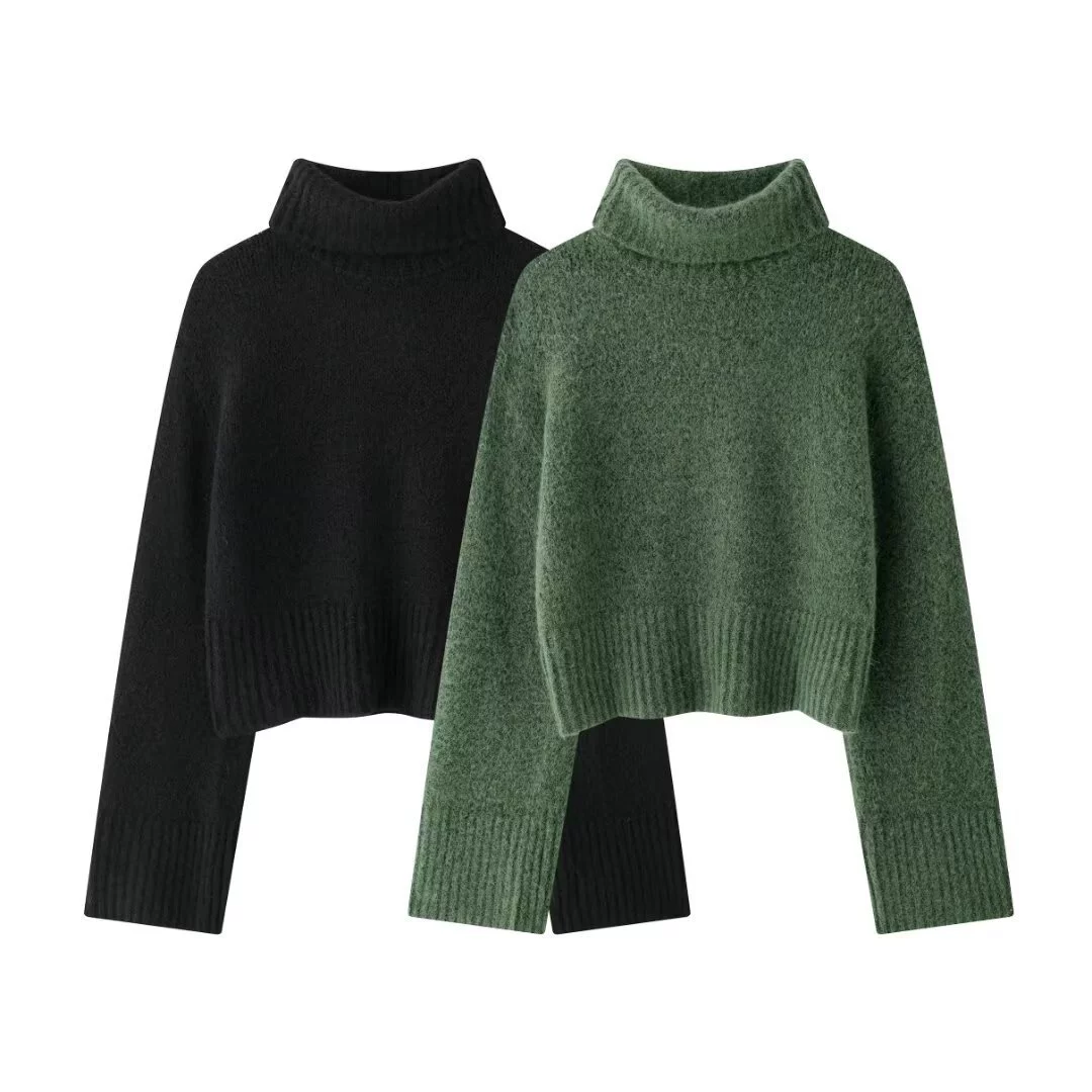  colored knitted sweater, европейский стиль