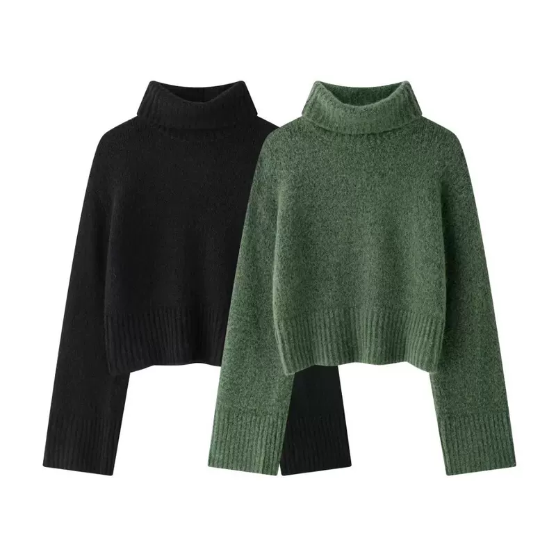  colored knitted sweater, европейский стиль