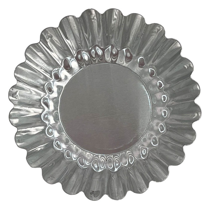 Aluminum Portuguese Tart Cantonese Baking Tool Egg Tart Mold Baking Household Oven Chrysanthemum Cup Flats Bottom Pudding Mold