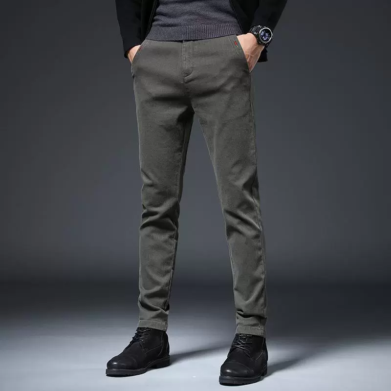 Джинсы мужские 2024, новая молодежная мода, корейский стиль, облегающие маленькие ноги, модные брендовые эластичные популярные брюки, модные и повседневные