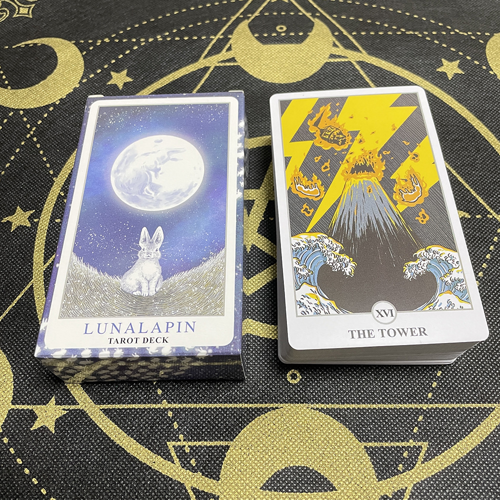 Cute Lunalapin Rabbit Tarot Oracle Cards Party Game Set_voghion.com
