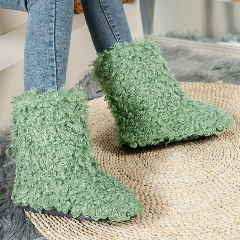 Трансграничная Корейская версия внешней торговли, короткие зимние сапоги из овечьей шерсти, женские хлопчатобумажные сапоги ярких цветов на флисовой подкладке больших размеров на толстой подошве, поставка желаний