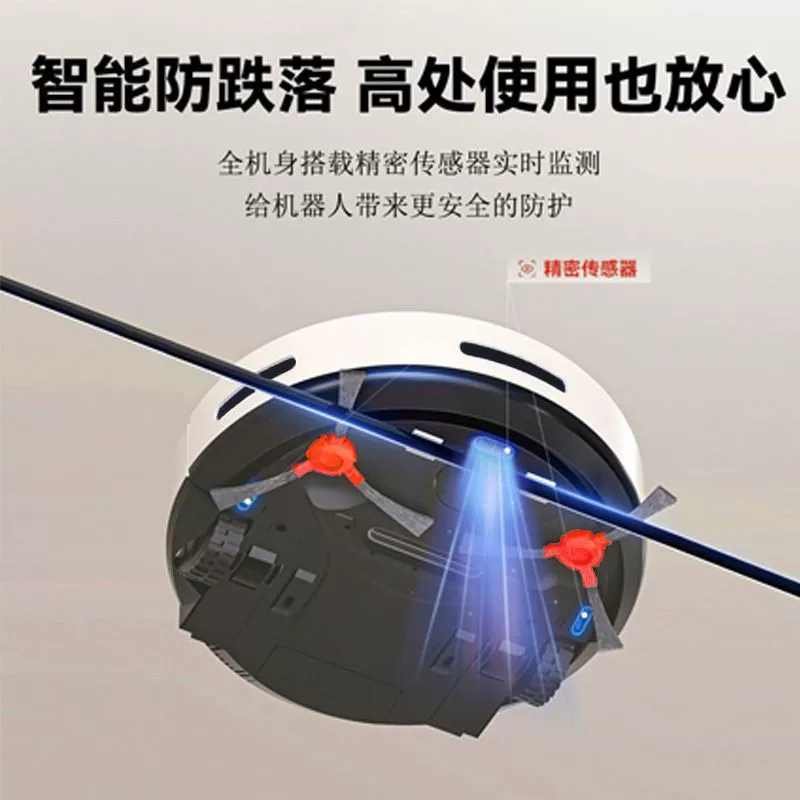Smart ultra thin robot for home use, automatic vacuum cleaner, fully automatic