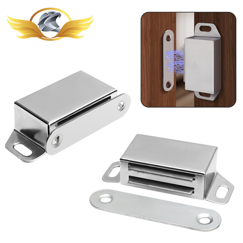 Strong Magnetic Adhesive Cabinet Door Catch, No-Drill Stainless Steel Latch, Door Stopper, Wardrobe Door Closure, Drawer Latch Strong Magnetic Adhesive Cabinet Door Catch, No-Drill Stainless Steel Latch, Door Stopper, Wardrobe Door Closure, Drawer Latch