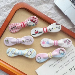 夏季新品卡通kt猫蝴蝶结发夹日系甜美风少女鸭嘴夹发卡发饰夹子