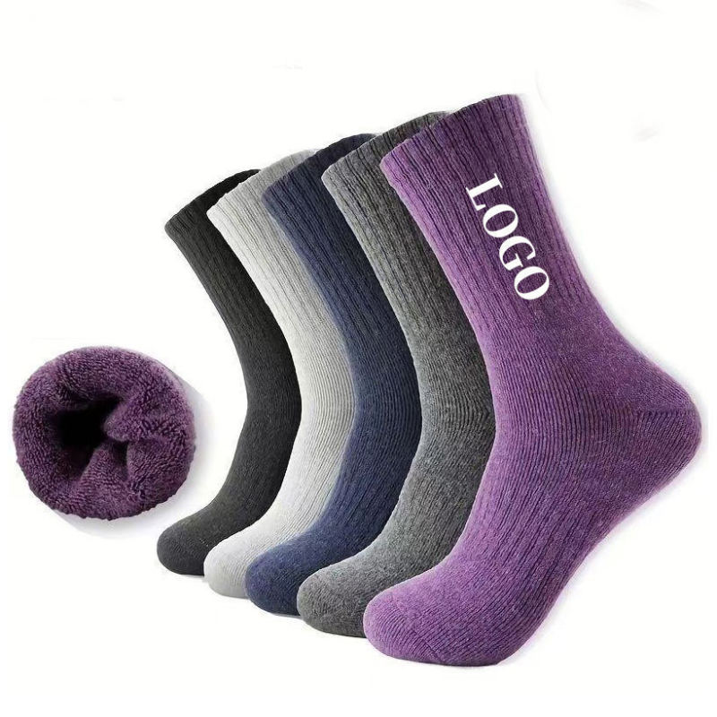 Wholesale Custom Warm Winter Thick Comfortable Work Soft Merino Wool Boots Hiking Socks for Women Wholesale Custom Warm Winter Thick Comfortable Work Soft Merino Wool Boots Hiking Socks for Women
