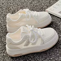 Summer white shoes, suitable with a skirt, mesh sports shoes, casual footwear