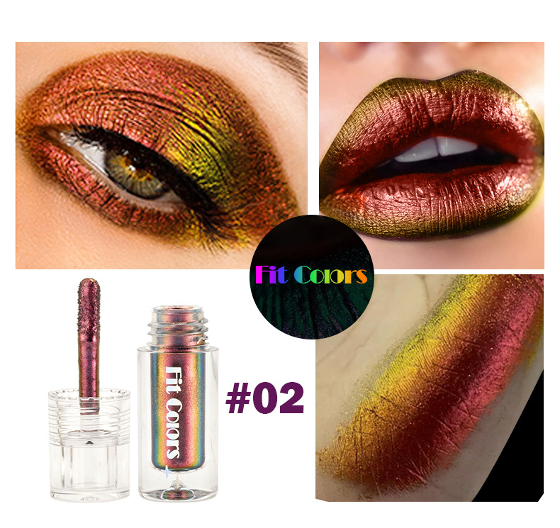 Fit Colors Optical Chameleon Eyeshadow Liquid, Light-changing high-gloss film-forming Eyeshadow Liquid Lip Gloss undefined
