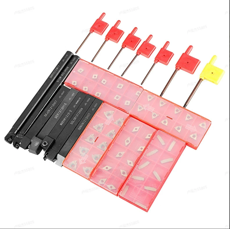 7 комплектов стержней для инструментов с ЧПУ диаметром ручки 12 мм + 50 лезвий