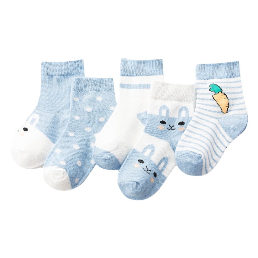 Venta al por mayor de primavera y otoño para niños y niñas calcetines de algodón para bebés calcetines para bebés recién nacidos