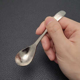 纯钛高档咖啡勺奶茶蜂蜜搅拌勺外出便捷野餐露营茶勺蛋糕勺冰勺
