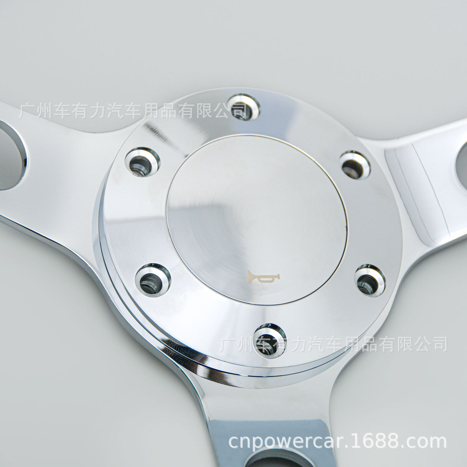 Factory Direct Sales: Car Modification Glossy Black Long-Hole Steering Wheel 15inch Electroplated Universal Steering Wheel