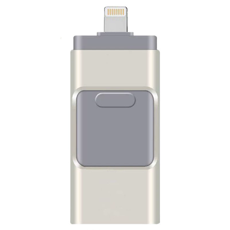 Яблоко, совместимый металлический флеш-накопитель USB, три в одном, 64 ГБ, Android, 32 ГБ, подарок на день рождения, 128 ГБ