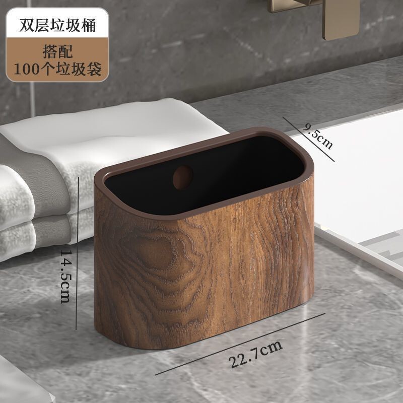 Desktop Trash Can for Home Use, Living Room Countertop Waste Bin, Office Narrow Small Trash Can, High-Value Desktop Wastebasket