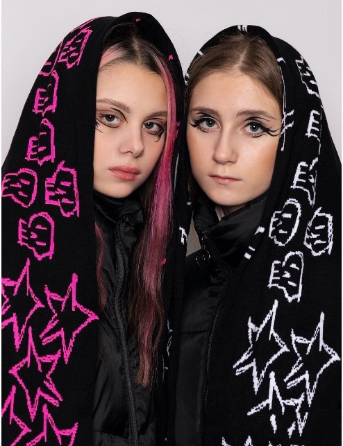 Women's Punk Streetwear Geometric Cotton Polyester Scarf display picture 1