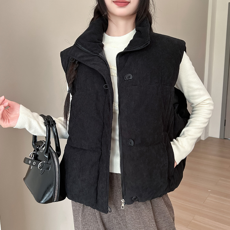 Chaleco de cordillera para mujeres otoño y invierno de 2025 nuevo estilo coreano corto suelto chaleco de moda de moda de abrazadera de caballo image 6
