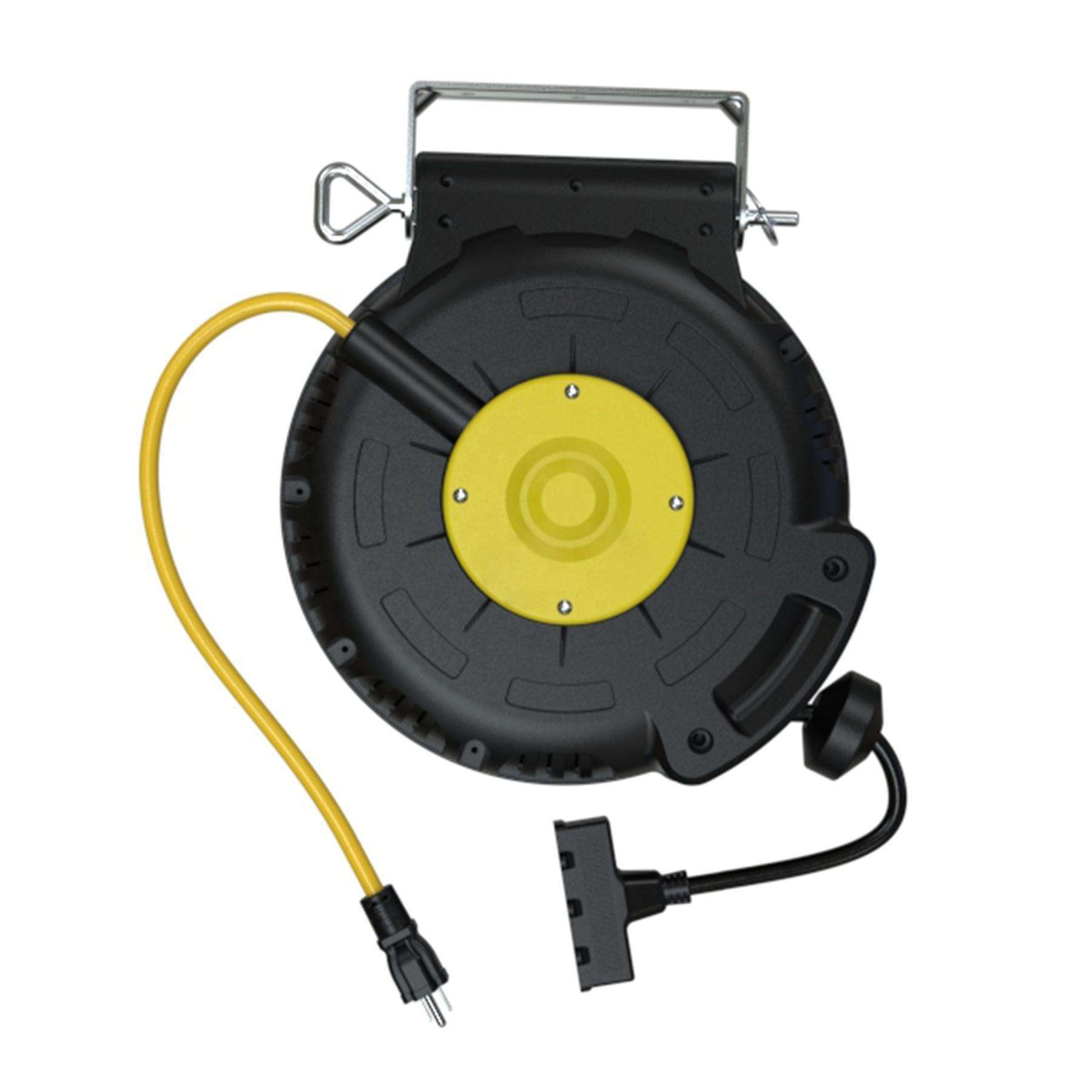 跨境热销北美线盘卷线盘带多位插座家庭车库使用