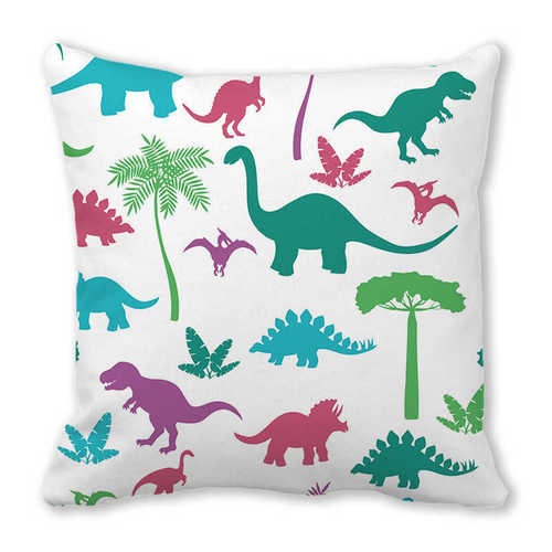 Cute cartoon small dinosaur animal plush pillowcase cushion pillow cover cross-border platform manufacturer supply T182
