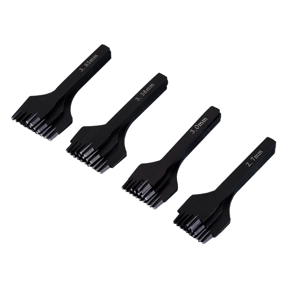 Французский косой плоский ручной инструмент DIY кожаный инструмент начального уровня метод резки кожи инструмент для прошивки стежков 4 шага