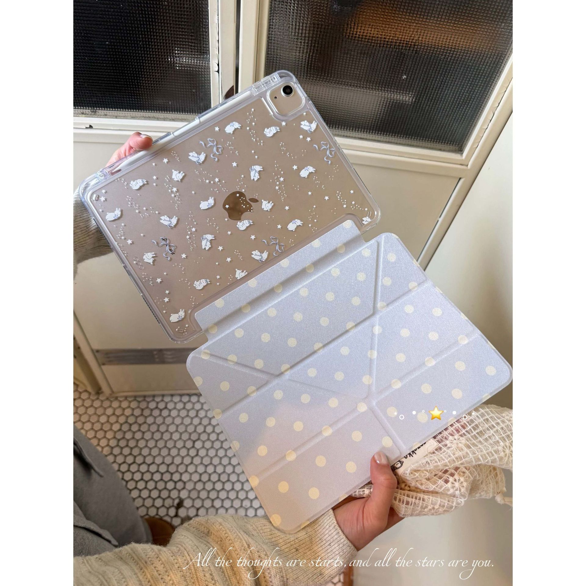 Funda Plegable en Y de PC para iPad Pro 11" Mini 7 A16 11ª Gen Air 6/7/8 a Prueba de Golpes
