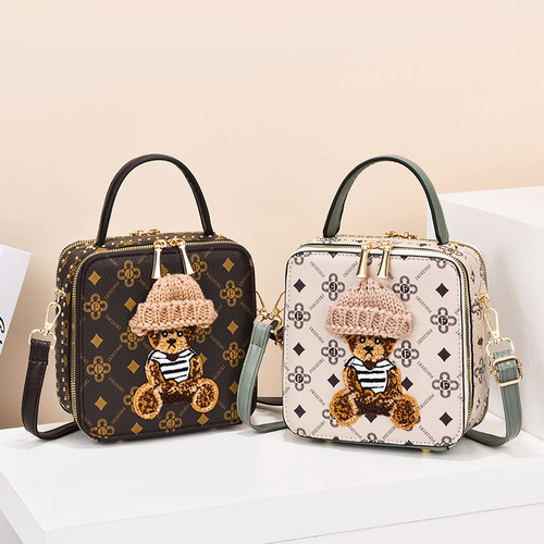 Fashionable and stylish mobile phone bag 2024 new style cute portable cross-body mini small bag women's small square bag one piece drop shipping