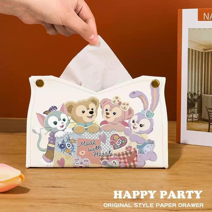 Bear-Themed Tissue Box for Home Use in Living Room and Bedroom, Cute Home Decor, Portable Tissue Holder for Desktop Storage